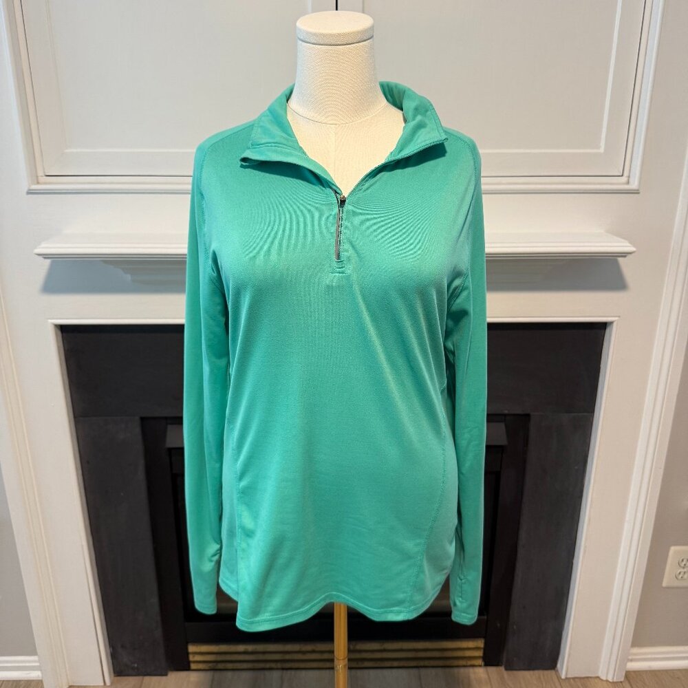 💚 Champion DuoDry 1/4 Zip Pullover – Teal, Size L 💚